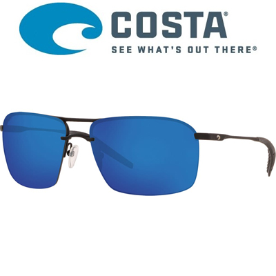 Costa Skimmer 580P Matte Black + Black/Blue Mirror 580P