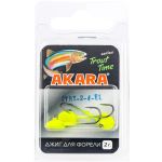 Джиг-головка Akara Trout Time Таблетка 2 гр. кр. № 4 Yellow (3шт)