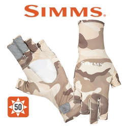Simms BugStopper SunGlove, Woodland Camo Sandbar