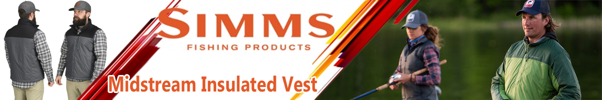Simms Midstream Insulated Vest, Saddle Brown