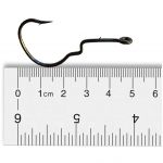 Крючок офсетный Fish Season Double Lock Worm, №2/0, покрытие BN (4 шт)