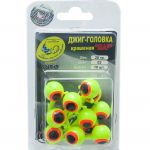 Джиг крашеный Шар 28 гр, цв. 02-желтый, кр-к VD-071 GCB-071S-28-02 10 шт