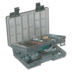 Коробка для приманок двухуровневая Plano 460000 2-Tier Organizer Medium Smoke, 11-30 отсеков
