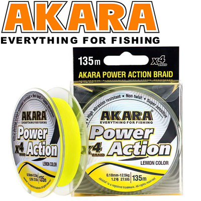 Akara Power Action X-4 Yellow 135м