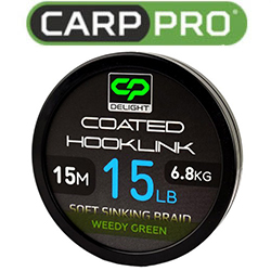 Carp Pro Deligth Coated Hooklink Sinking Weedy Green 20м