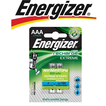 Energizer Extreme NH12/AAA 800 BP2 Pre-Ch 1.2V