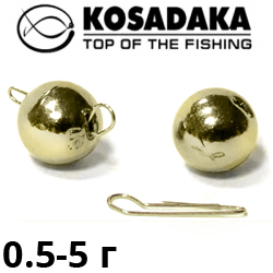 Kosadaka TJH-RG Gold Груз чебурашка-шар вольфрам