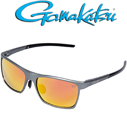 Gamakatsu G-Glasses Alu Grey Red Mirror