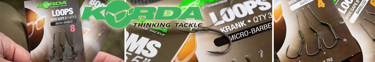 Korda Loop Rigs DF Wide Gape Barbless