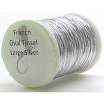 Нить Metz French Tinsel Oval Silver Lrg 