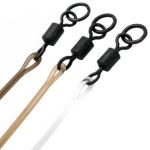 Поводковый материал Korda Dark Matter Ring Swivel Weed 30lb 30см