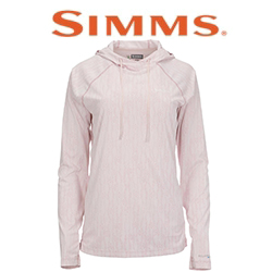 Simms Women's Bugstopper SolarFlex Hoody, Lily Pad Cloud Pink