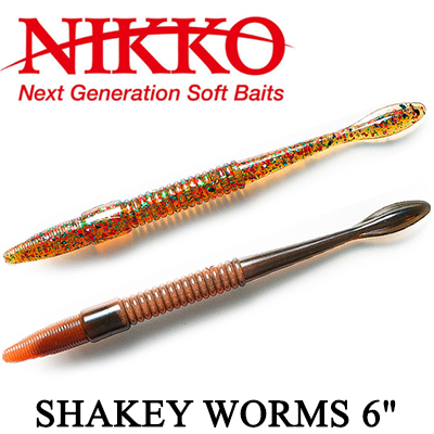 Nikko Shakey Worms 6"