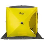 Палатка зимняя Premier Fishing Куб-1 желтый/серый (PR-WFSC-150YG)