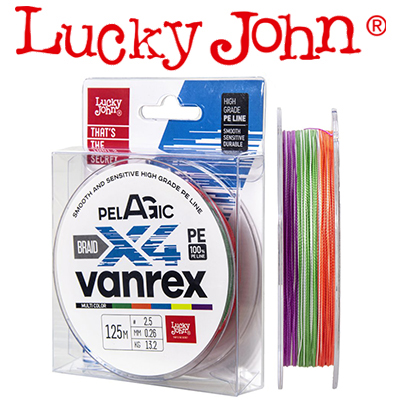 Lucky John Vanrex Pelagic х4 Braid Multi Color 125m