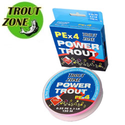 Trout Zone PEx4 Power Trout 150m Fluo Pink