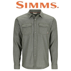 Simms Shoal Flannel Shirt, Riffle Green