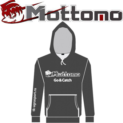 Толстовка с логотипом Mottomo темно-серый