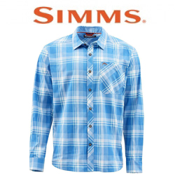 Simms Outpost LS Shirt, Pacific Plaid