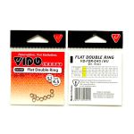 Кольцо заводное Vido-Craft Flat Double Ring 8,9*1,1 мм, Черный никель, 10 шт/уп