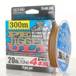 Плетёный шнур Sunline PE Jigger ULT (4braid) 300m 25LB/1.5