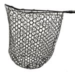 Голова для подсачека "Fish Crystal" 50 х 40 х 45см, сетка силикон чёрный., ячейка 30 мм, рамка карбон, вес 480 гр.