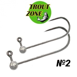 Trout Zone Джиг-головка на крючке Kumho BN №2 (Безбородый)