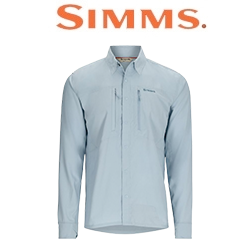Simms Intruder BiComp Fishing Shirt, Steel Blue