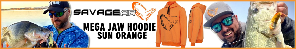 Savage Gear Mega Jaw Hoodie Sun Orange