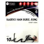 Крючок Koi Kairyo Han Sure-Ring, размер 2 (INT)/12 (AS), цвет BN (10 шт.)