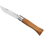 Нож складной Opinel №8 VRI Classic Woods Traditions Olivewood в деревянном кейсе и с кожаным чехлом