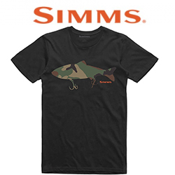 Simms Bass Destruction T-Shirt, Black
