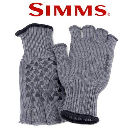 Simms Wool Half-Finger Glove Gunmetal