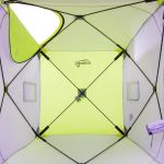 Палатка зимняя Куб утепленная 1,8х1,8 yellow lumi/gray Premier Fishing (PR-ISCI-180YLG)