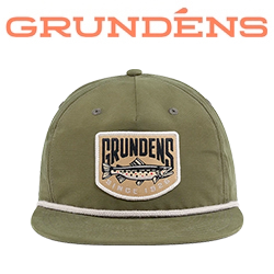 Grundens Trout Patch Rope Trucker, Loden