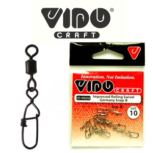 Vido Craft Impressed Rolling swivel with Germany Snap-B (BLN)