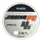 Леска плетёная Kaida Jigging Braid Line x4 синяя-разноцветная 150м PE4-0,6