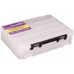 Коробка для воблеров Kosadaka TB-S61A-CL, 25,5*19,5*6см двухсторонняя, продольные секции, прозрачная