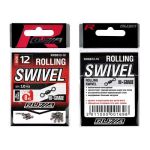 Вертлюг Ruzza Rolling Swivel Black №12 10шт