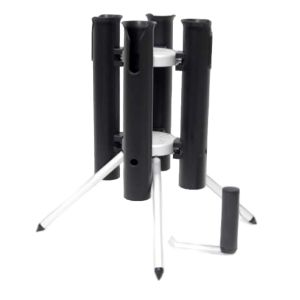 Стойка для удилищ Mukai Rod Stand "Spot-4" #Silver (4513907443918)