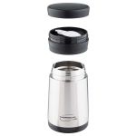 Термос для еды из нержавеющей стали ThermoCafe XC05-BK (SBK) 0.5л (цвет стальной, ложка в комплекте)