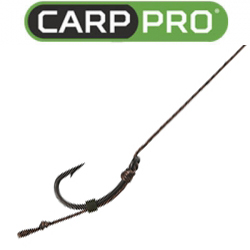 Carp Pro Sinking Braid Curved Shank Поводок с крючком
