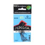 Крючок Trout Zone B-12 2X Long №4 B/N (безбородый) 10шт.steel 0.78mm