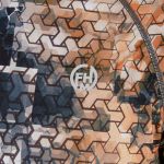 Футболка FHM Mark Hoodie V2 Принт серо-оранжевый/серый р.2XL