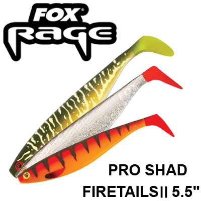 Fox Rage Pro Shad Firetails II 5.5"