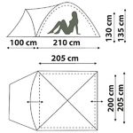 Палатка Canadian Camper Karibu 3 (цвет forest дуги 9,5 мм)