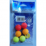 Стопоры Mikado Trout Campione Float Balls д.20мм ( 6шт.) пенопл., круглые (Арт.ATC-S02-20)