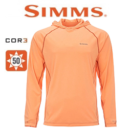 Simms SolarFlex Hoody, Coral Reef Heather