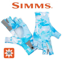 Simms Solarflex SunGlove Cloud Camo Blue 2018