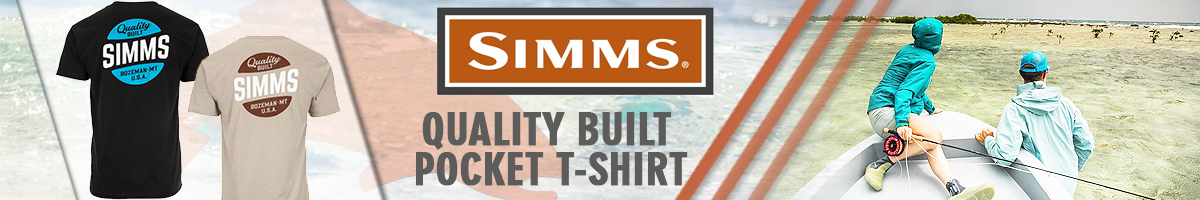 Simms Quality Built Pocket T-Shirt, Khaki Heather